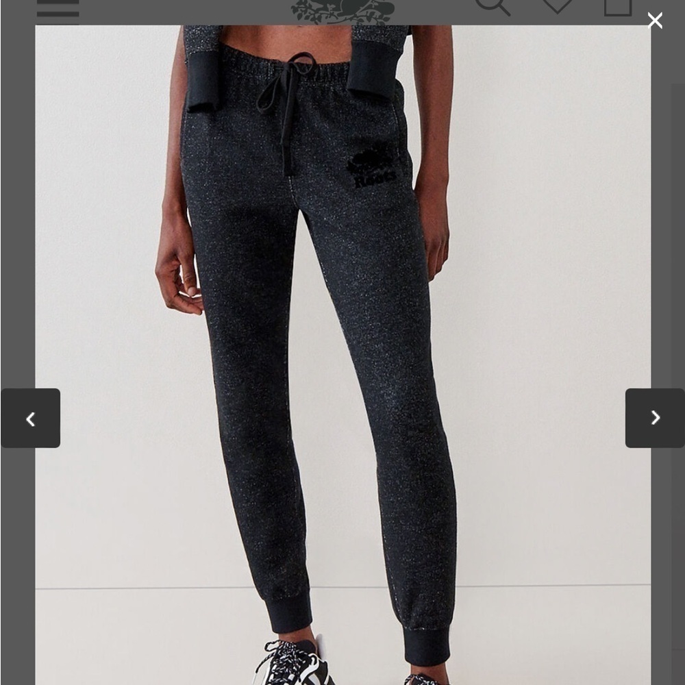 Roots Black Slim Cuff Sweatpant size XS - Picture 4 of 10